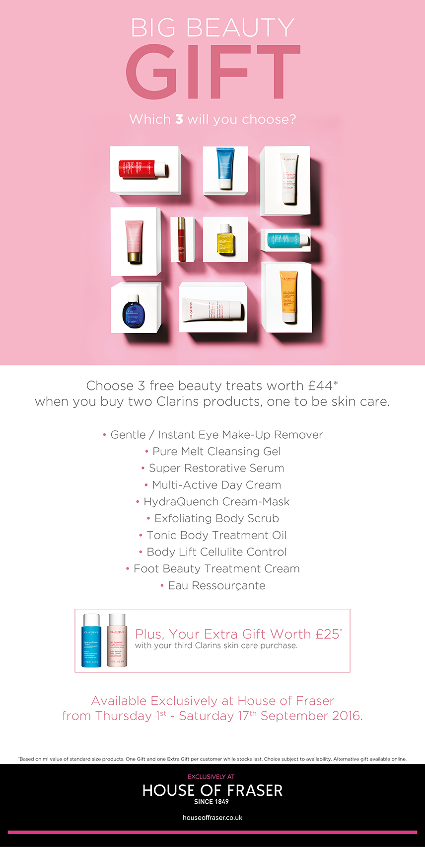 Debenhams Great Skin Gift Clarins 